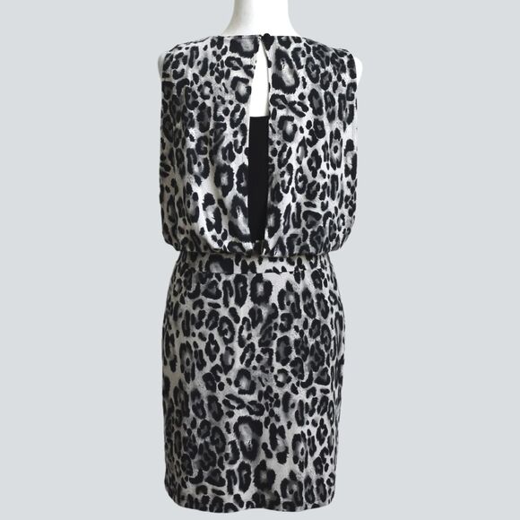 Dress Barn Animal Print Dress Size 4 - Picture 3 of 7